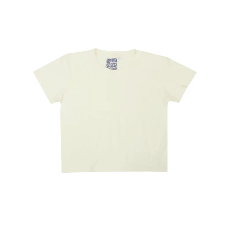 CROPPED LOREL TEE - WASHED WHITE sold by Ali Golden