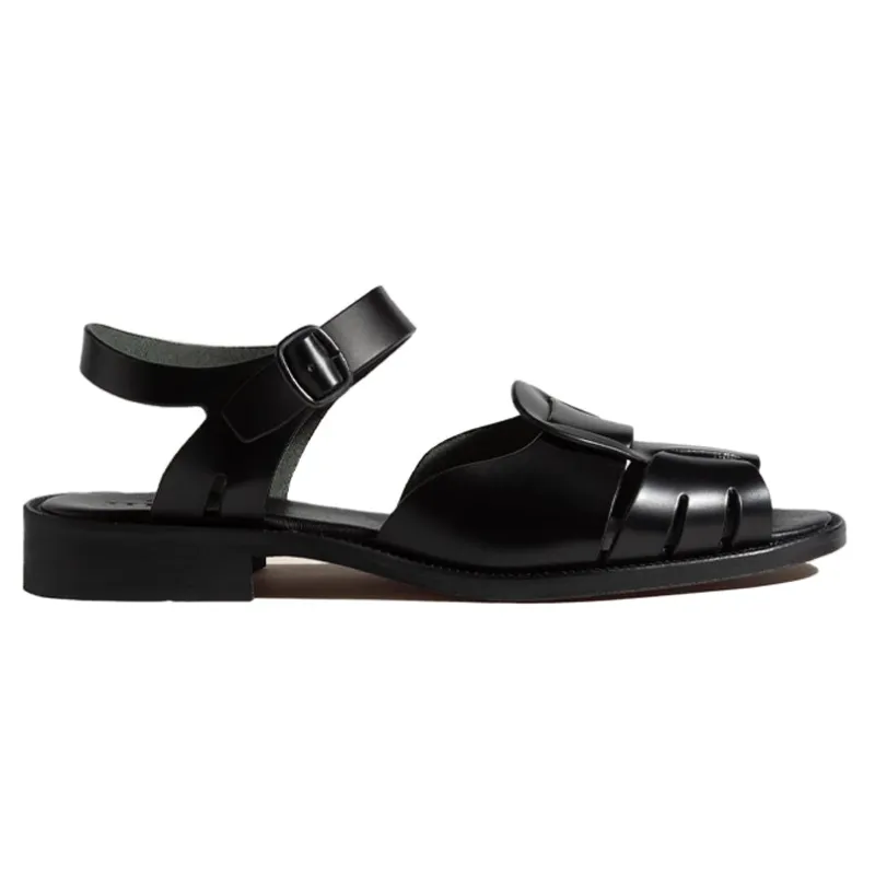 ANCORA FISHERMAN SANDAL - BLACK sold by Ali Golden