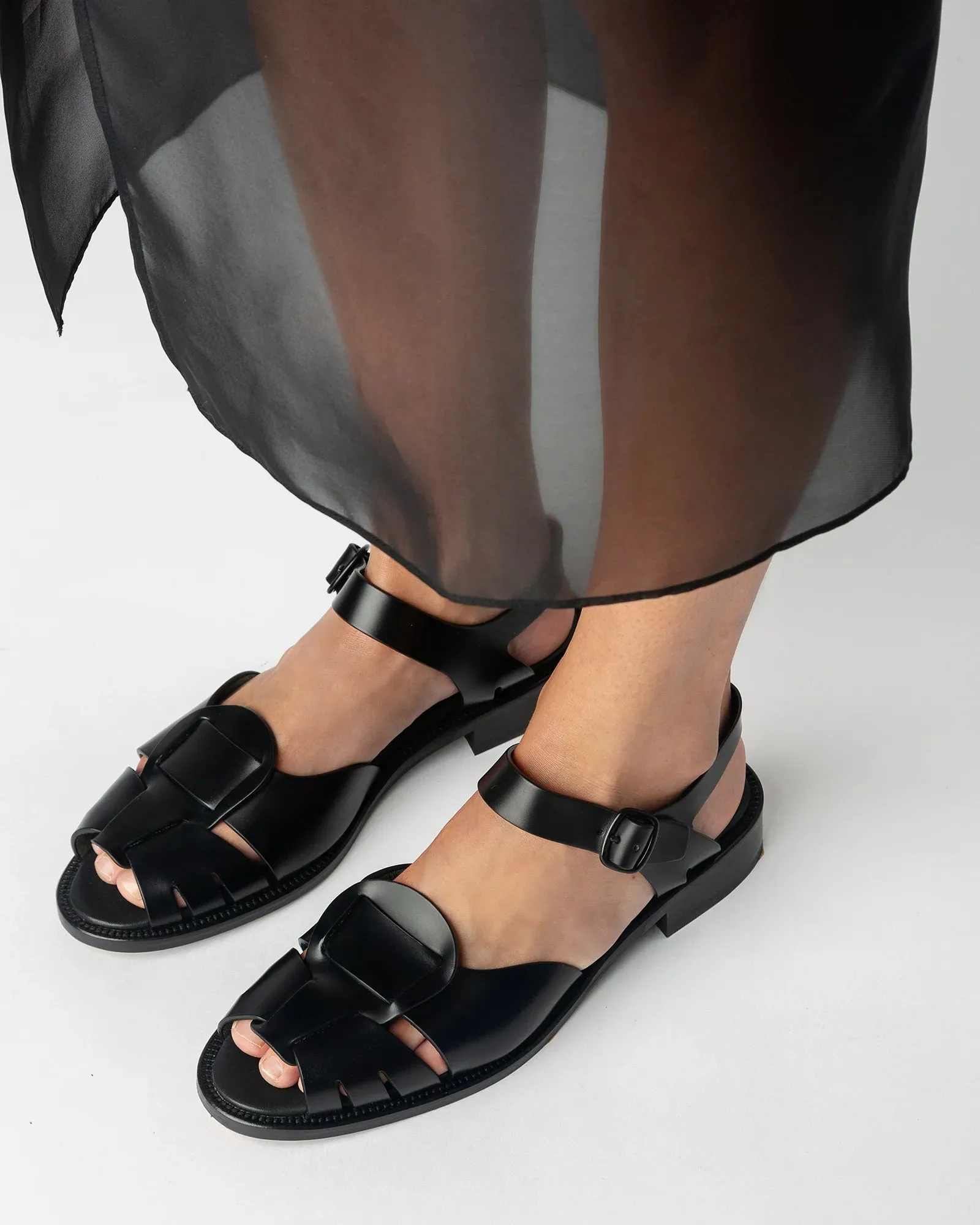 ANCORA FISHERMAN SANDAL - BLACK sold by Ali Golden product image thumbnail 2