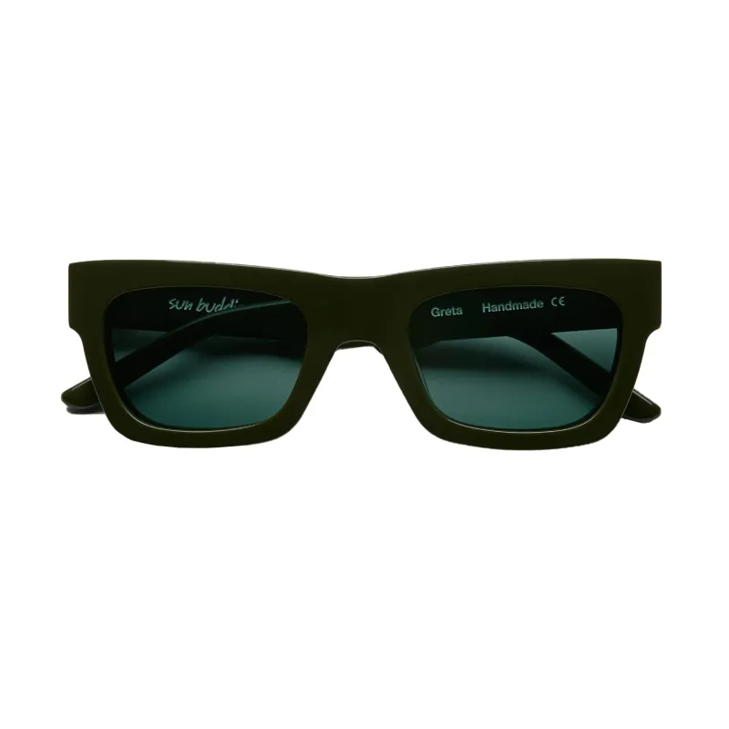 GRETA SUNGLASSES - SOLID GREEN sold by Ali Golden