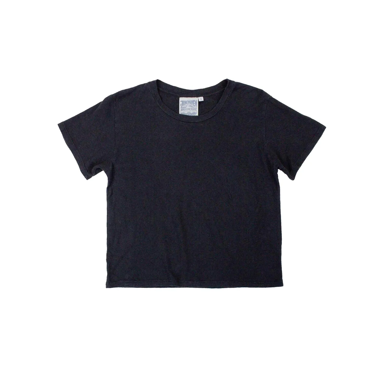 CROPPED LOREL TEE - BLACK sold by Ali Golden