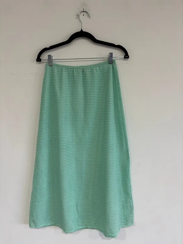 SAMPLE - SLIM MIDI SKIRT - MINT CROCHET made by Ali Golden