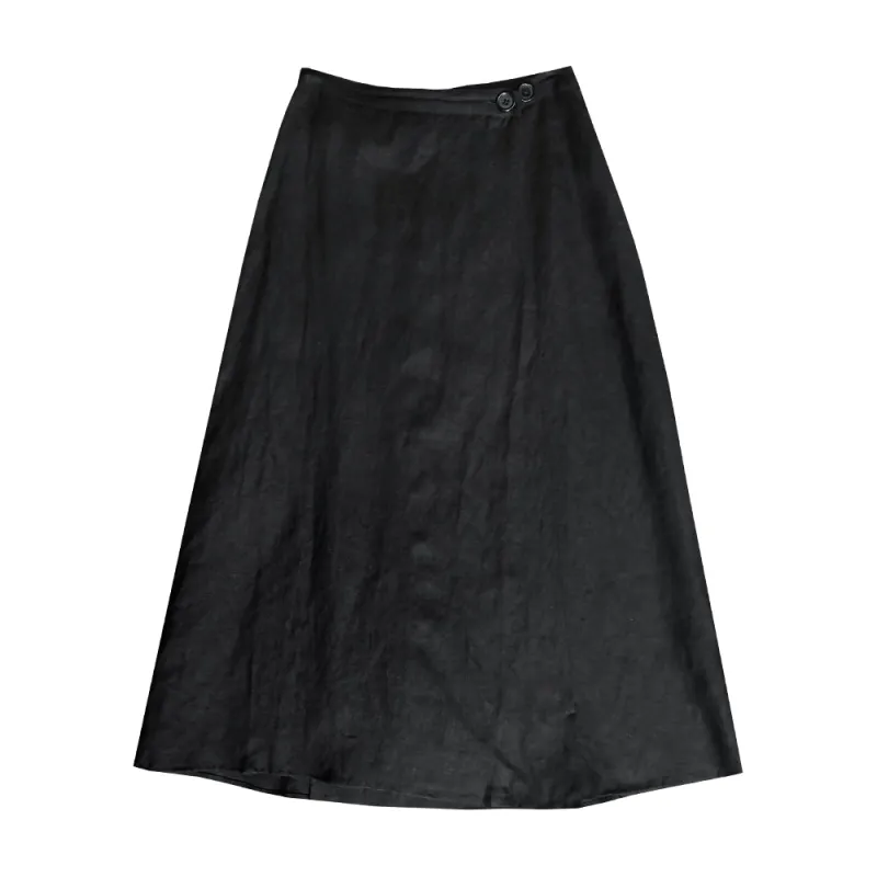 SAMPLE - WRAP SKIRT - BLACK made by Ali Golden