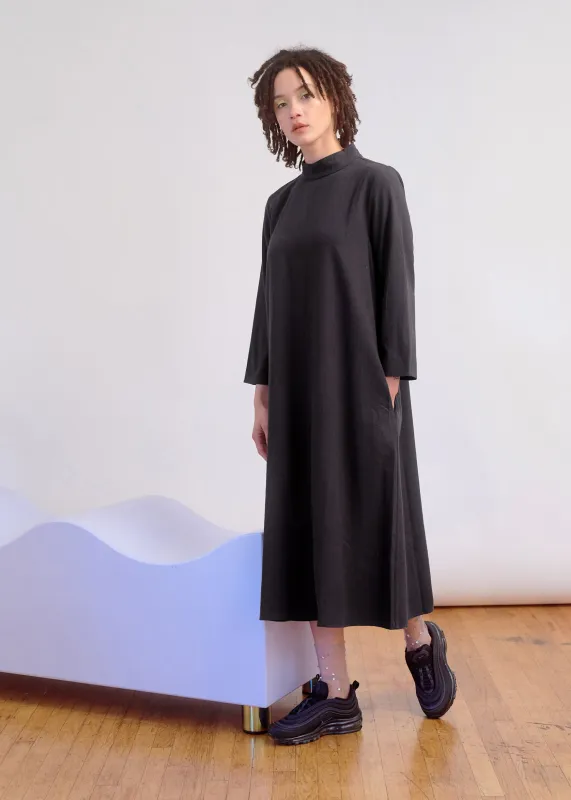 SAMPLE - MOCK NECK DRESS - BLACK sold by Ali Golden