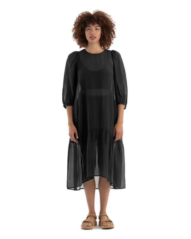 SAMPLE - PEASANT DRESS - BLACK sold by Ali Golden