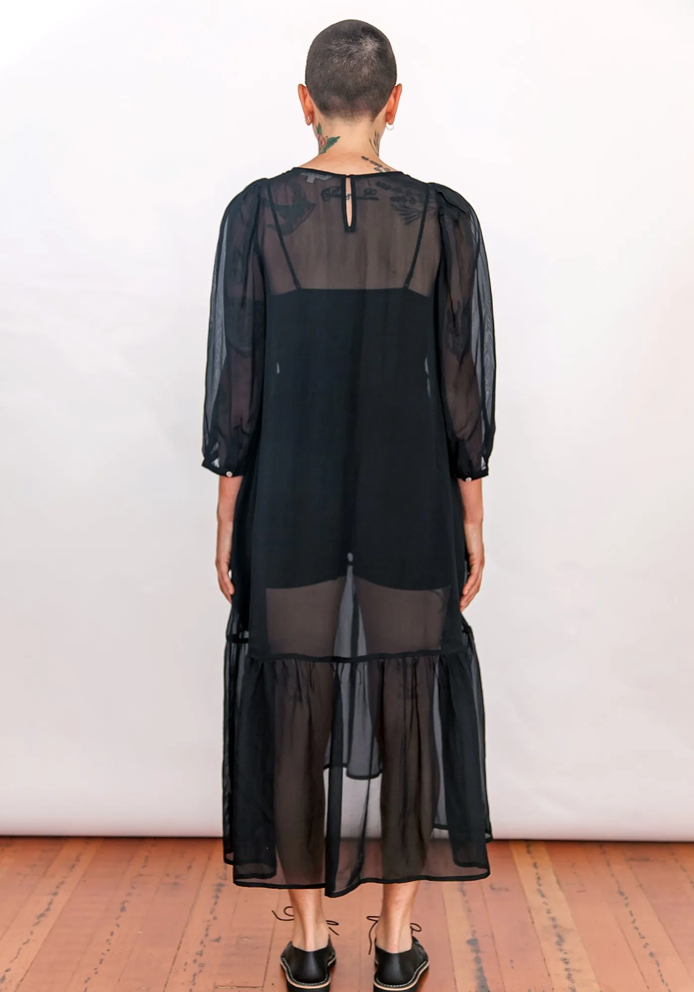 SAMPLE - PEASANT DRESS - BLACK sold by Ali Golden product image thumbnail 5