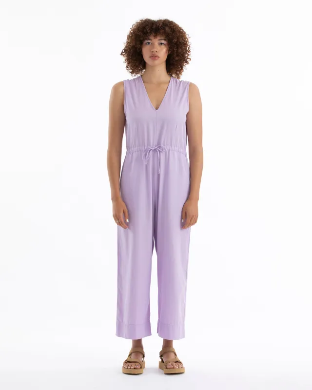 SAMPLE - COTTON SLIT-BACK JUMPER - LILAC sold by Ali Golden