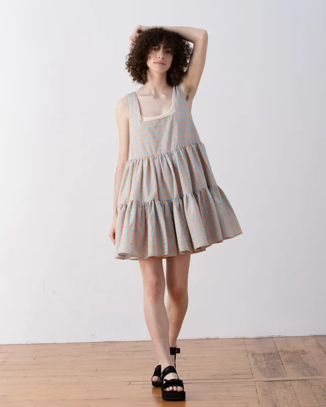 SAMPLE - FULL TANK DRESS - SHERBET GINGHAM made by Ali Golden