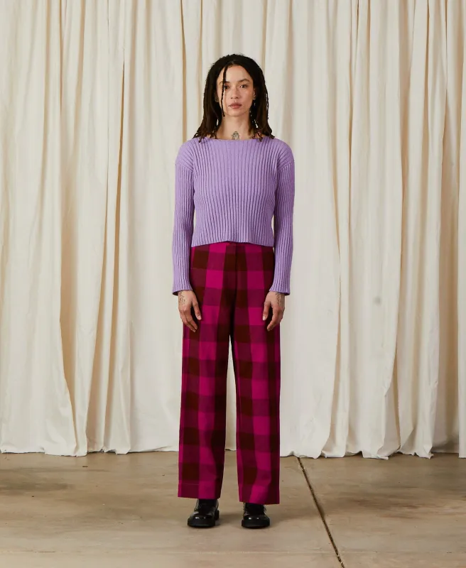 MERINO RIBBED SWEATER - LILAC sold by Ali Golden