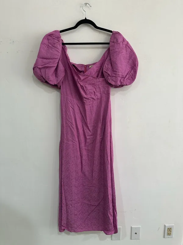 SAMPLE - CROSS FRONT DRESS - ORCHID SPECKLE TAFFETA made by Ali Golden