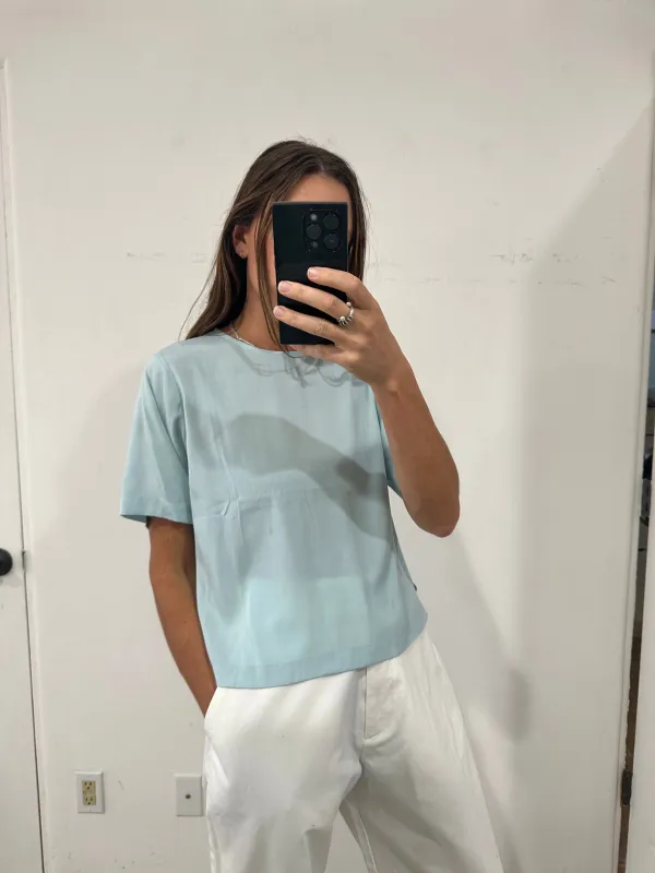 SAMPLE - FULL SLEEVE TOP - DUSTY BLUE made by Ali Golden