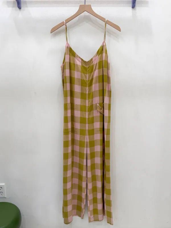 PATCH POCKET JUMPER - CHARTREUSE/PINK made by Ali Golden