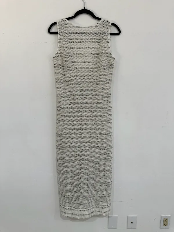 SAMPLE - LOW BACK COLUMN DRESS - CREAM/BLUE made by Ali Golden