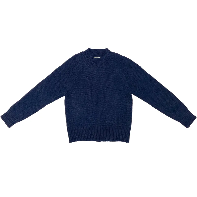 SAMPLE - MERINO CREW NECK PULLOVER - DARK PURPLE made by Ali Golden