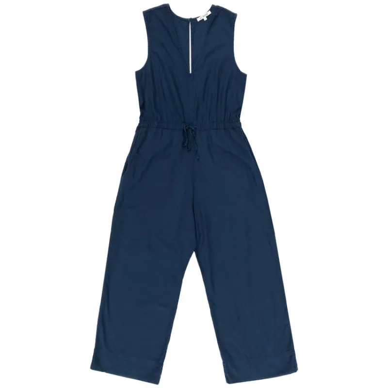 SAMPLE - COTTON SLIT-BACK JUMPER - NAVY made by Ali Golden