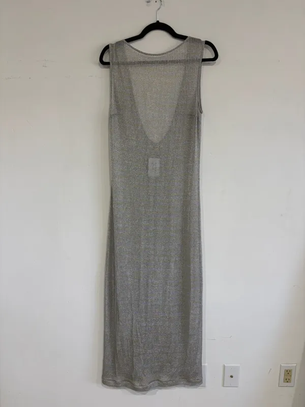 SAMPLE - METALLIC LOW BACK COLUMN DRESS - SILVER/GOLD made by Ali Golden
