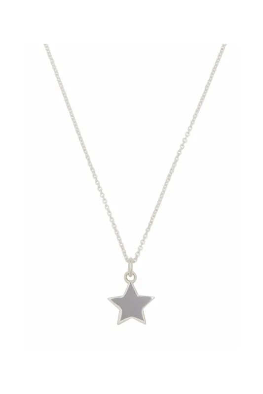 STAR NECKLACE - SILVER sold by Ali Golden