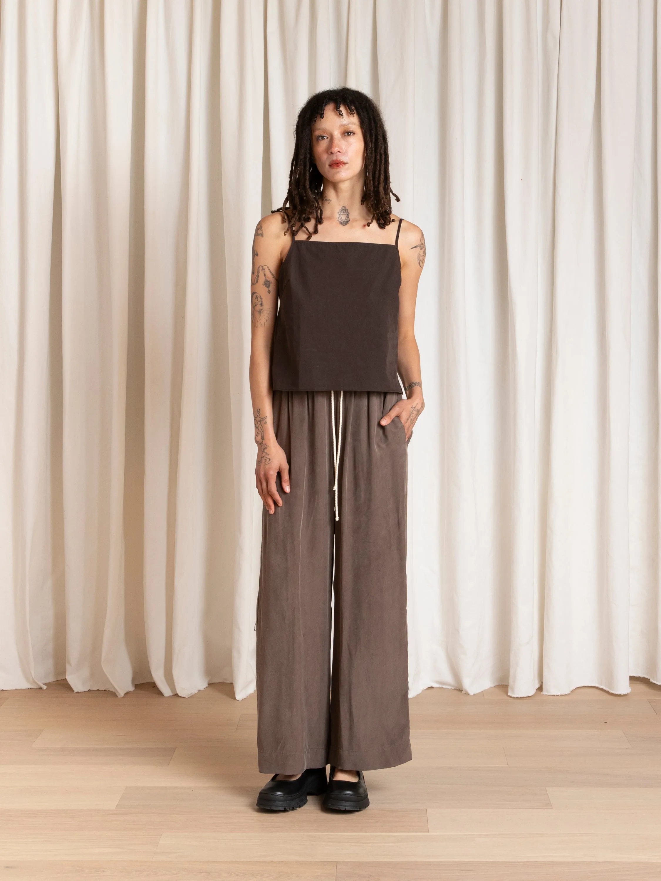 SLIP TOP - DARK BROWN sold by Ali Golden product image thumbnail 3