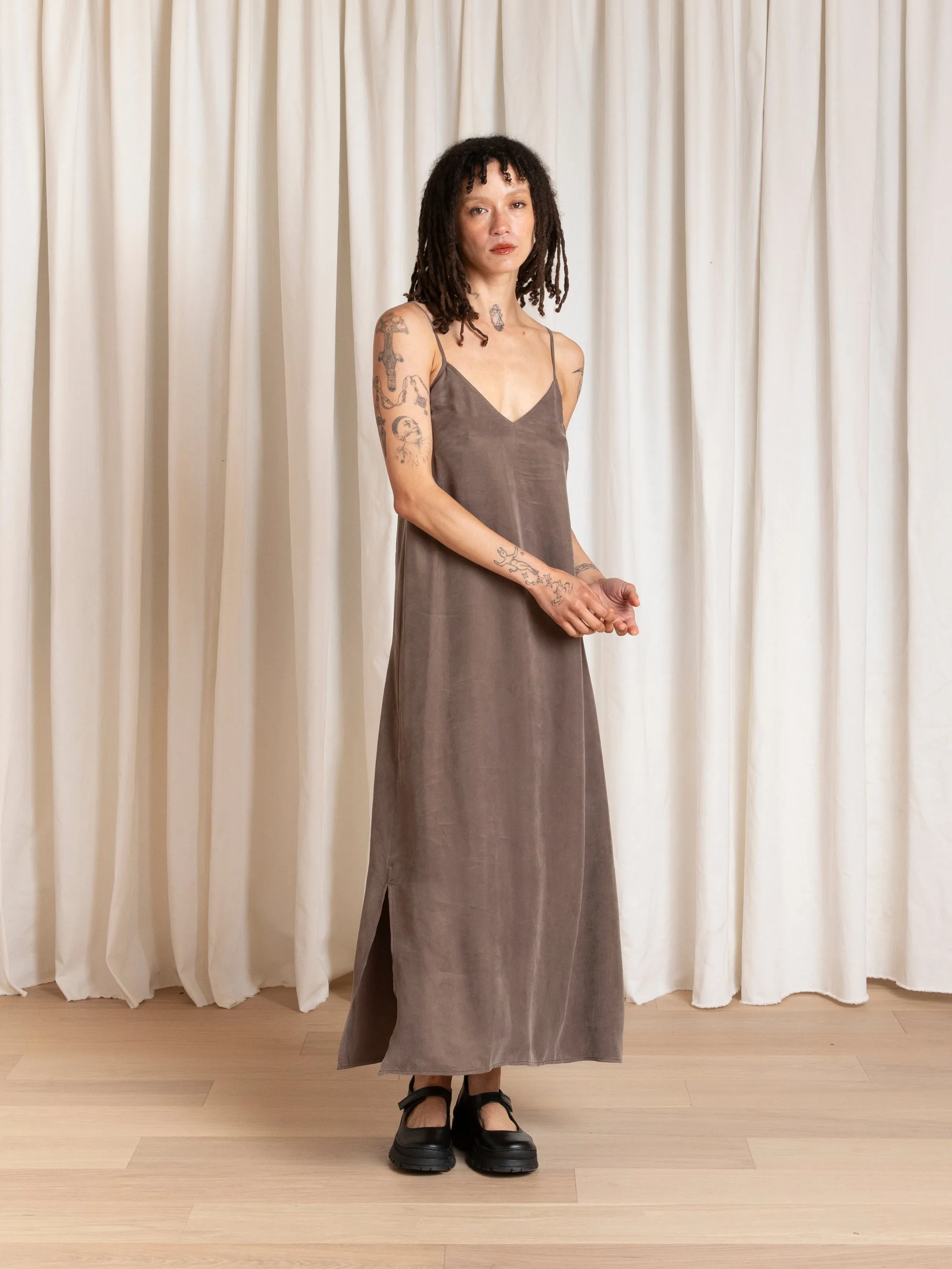 SLIP DRESS - TAUPE sold by Ali Golden product image thumbnail 3