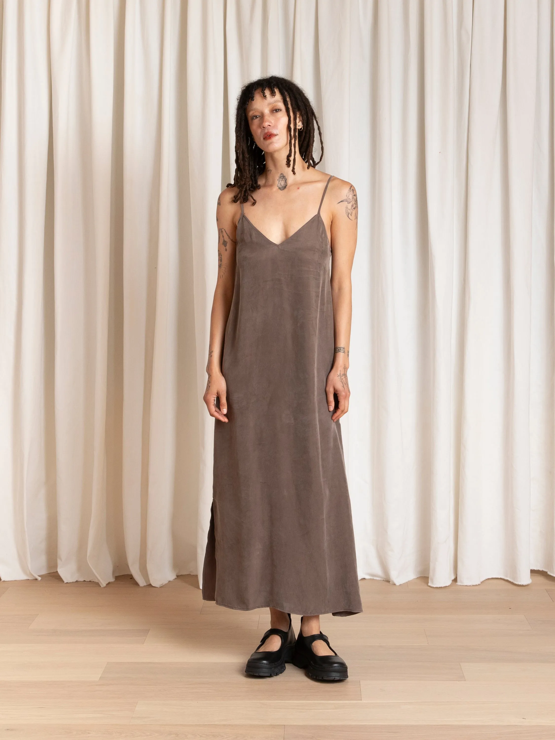 SLIP DRESS - TAUPE sold by Ali Golden product image thumbnail 2