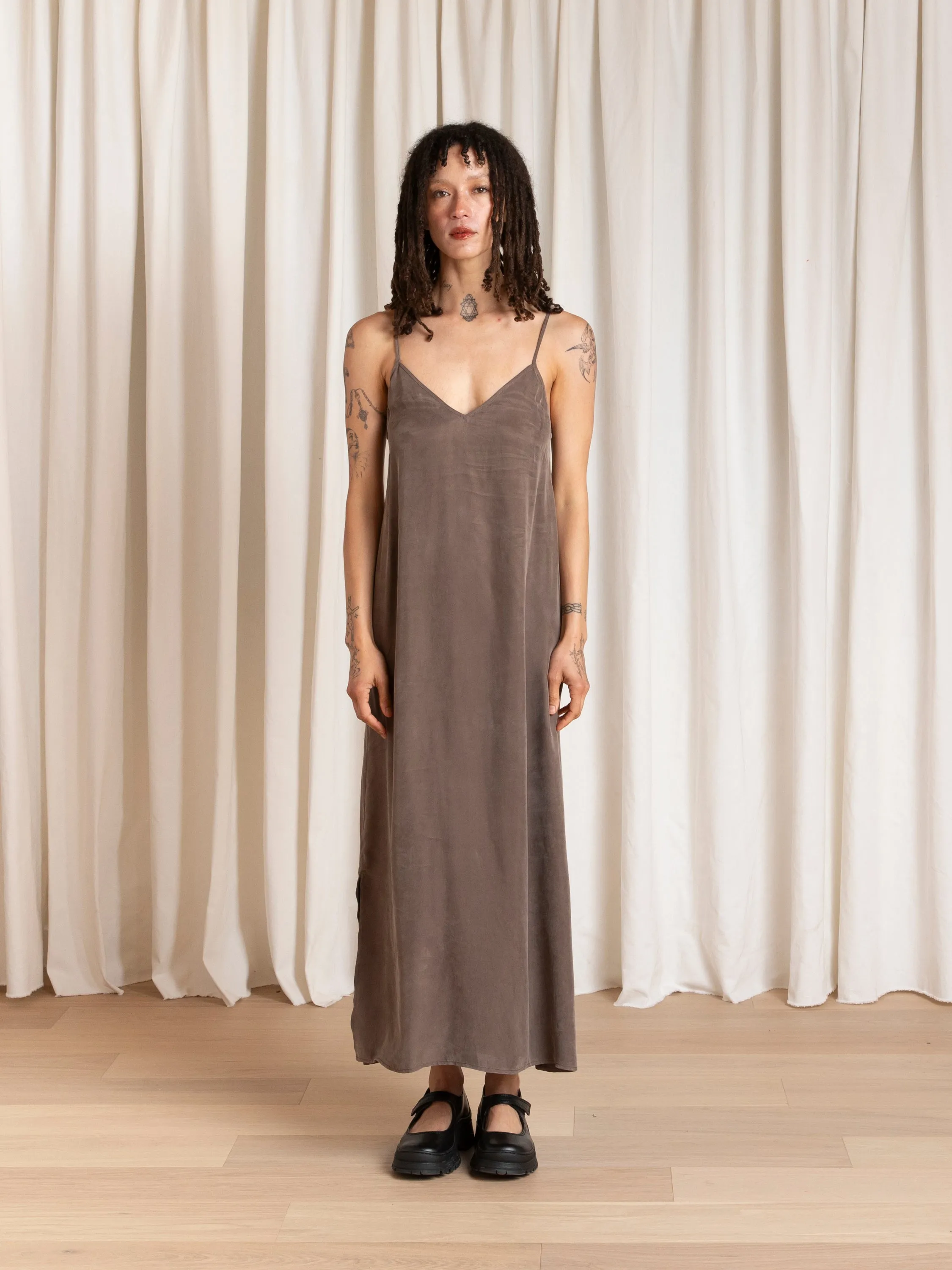 SLIP DRESS - TAUPE sold by Ali Golden product image thumbnail 4