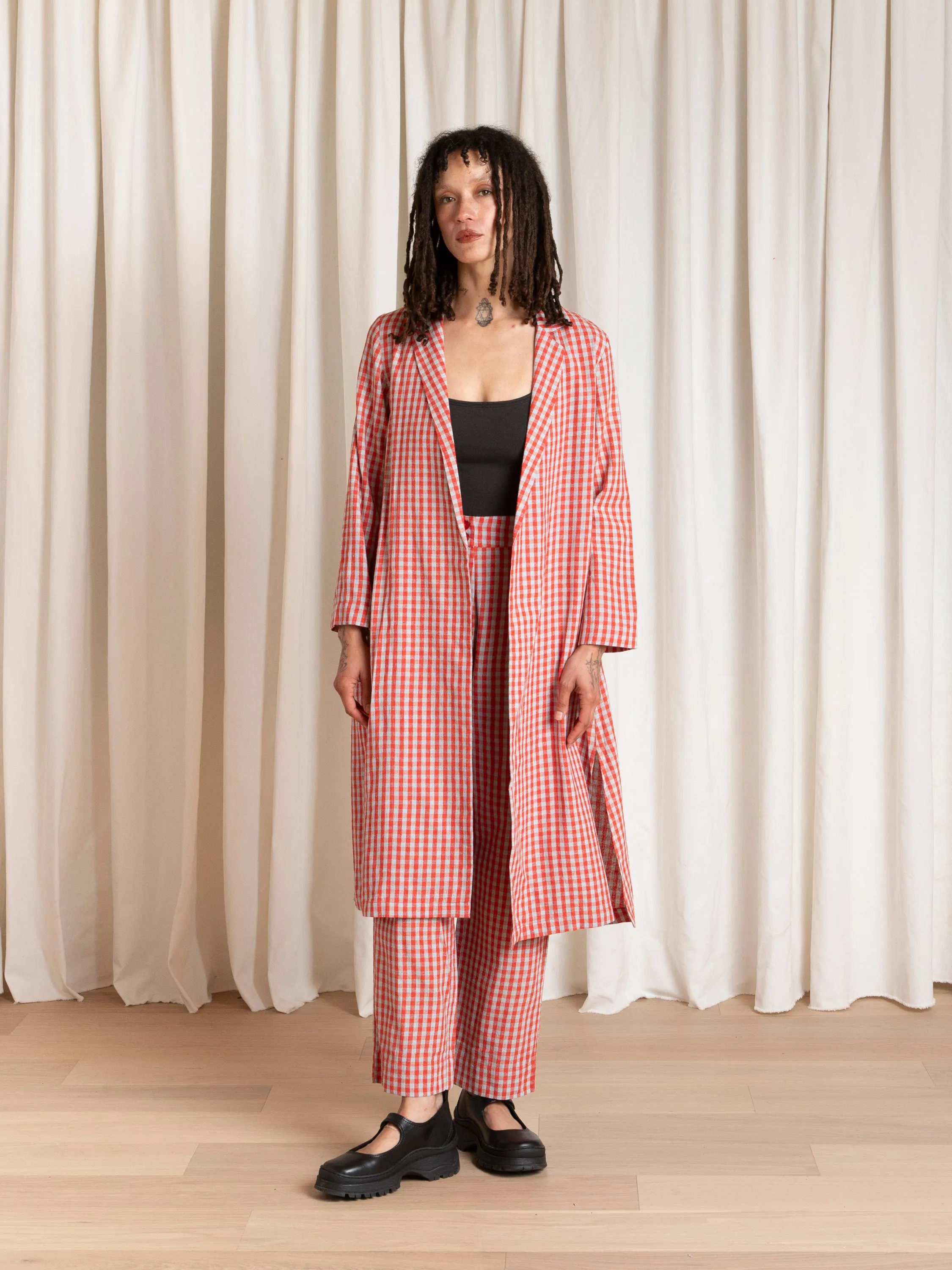NOTCH JACKET - POPPY/FUCK ICE GINGHAM sold by Ali Golden product image thumbnail 2