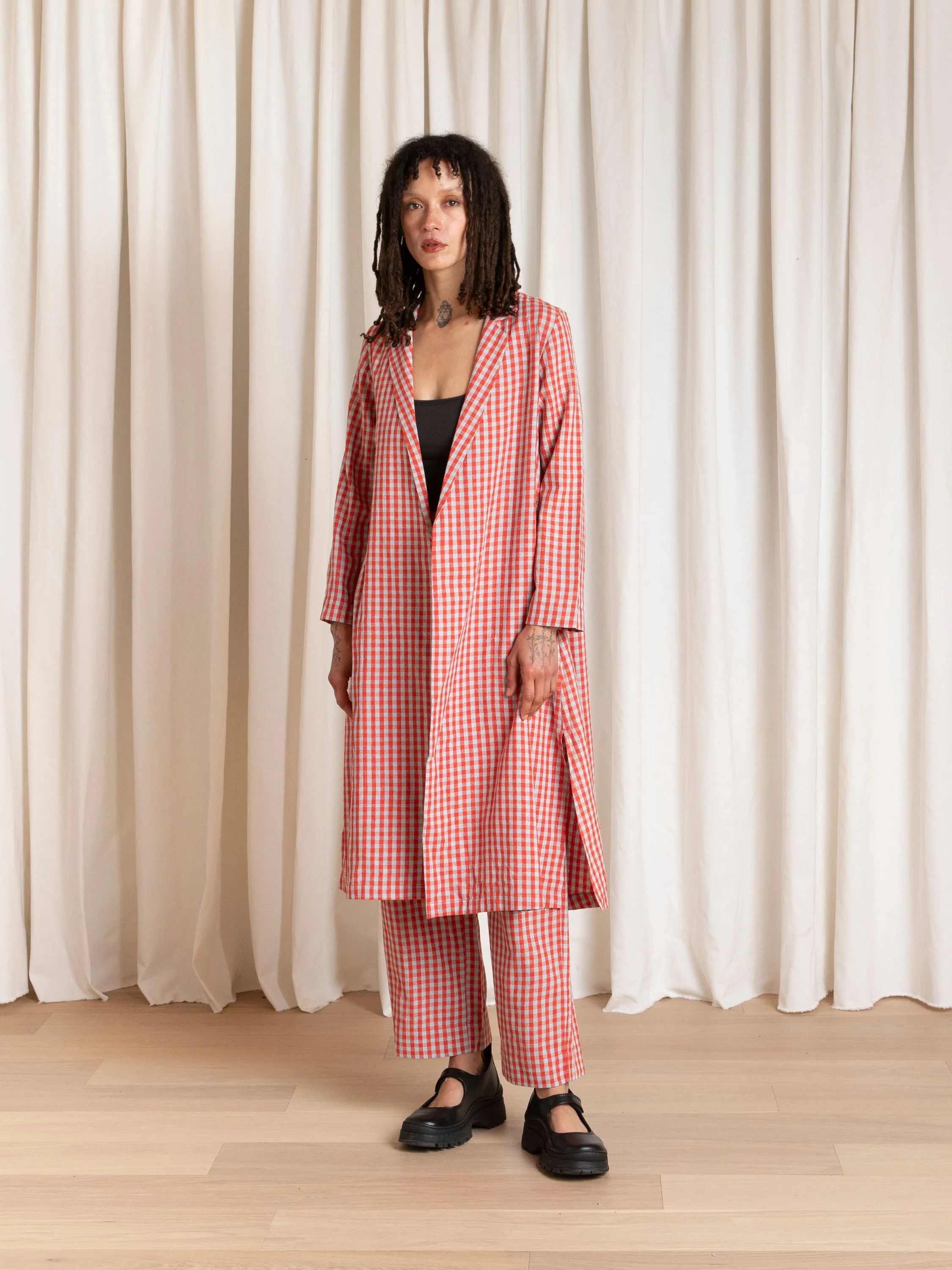 NOTCH JACKET - POPPY/FUCK ICE GINGHAM sold by Ali Golden product image thumbnail 5