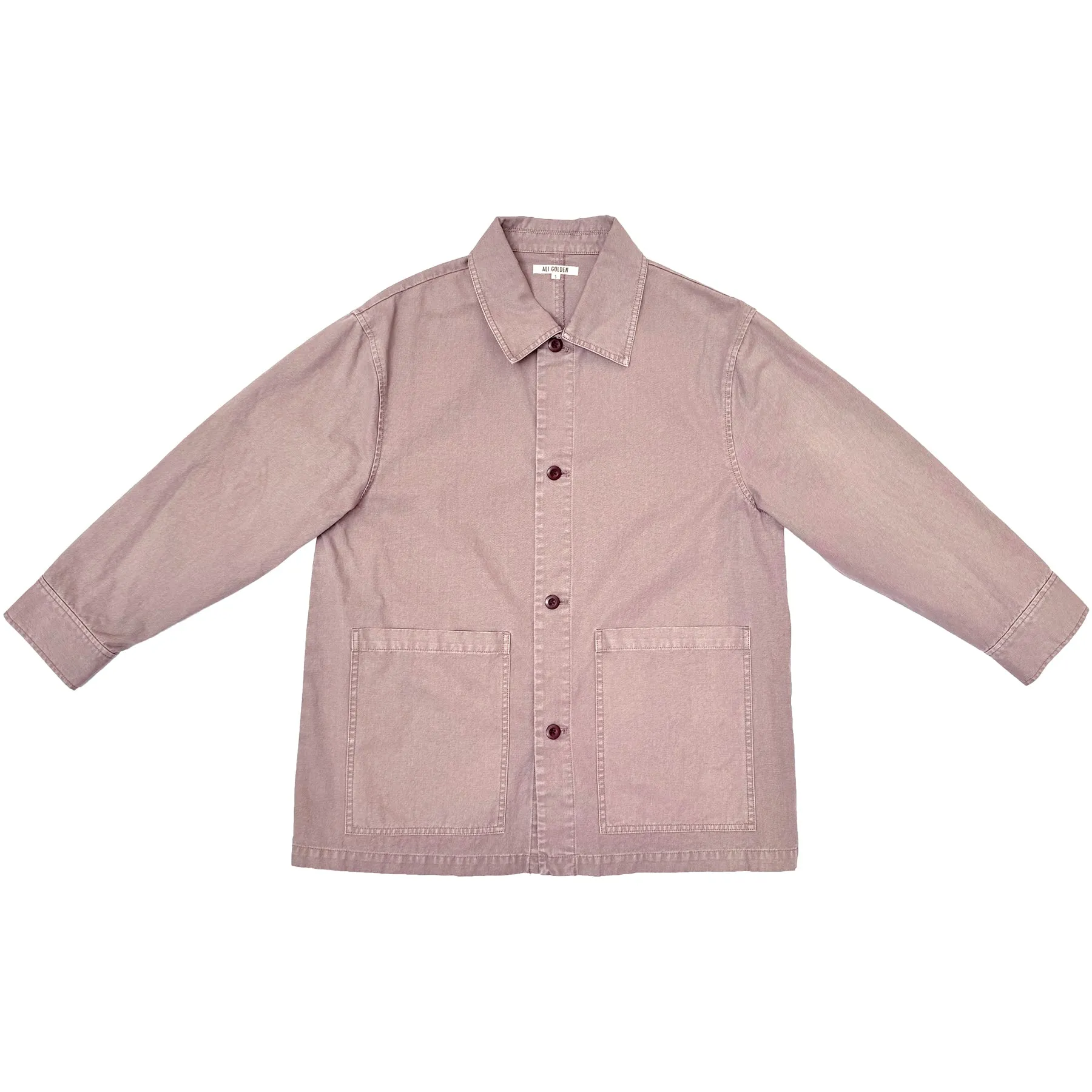 RELAXED CHORE JACKET - MAUVE sold by Ali Golden