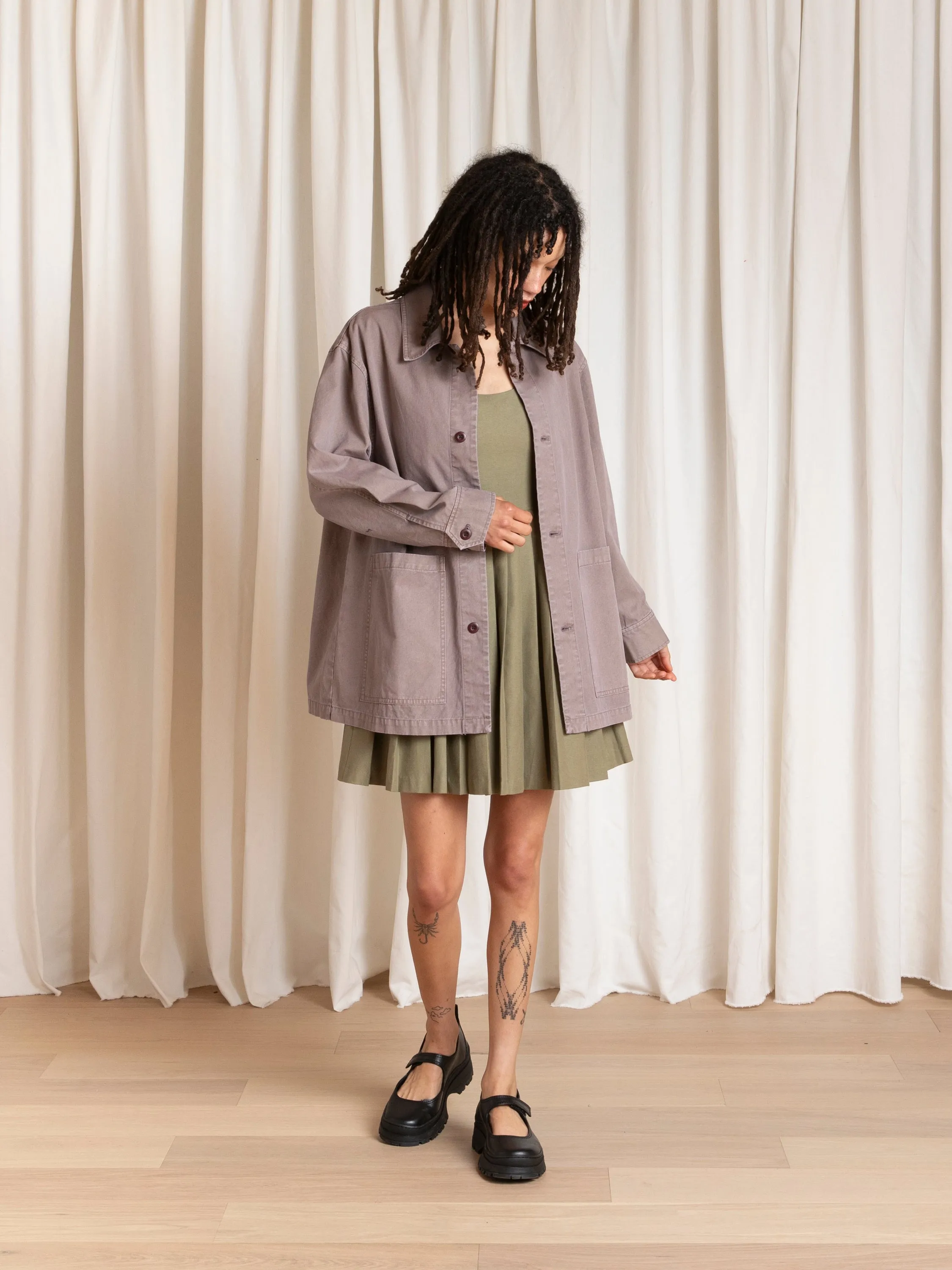 RELAXED CHORE JACKET - MAUVE sold by Ali Golden product image thumbnail 5