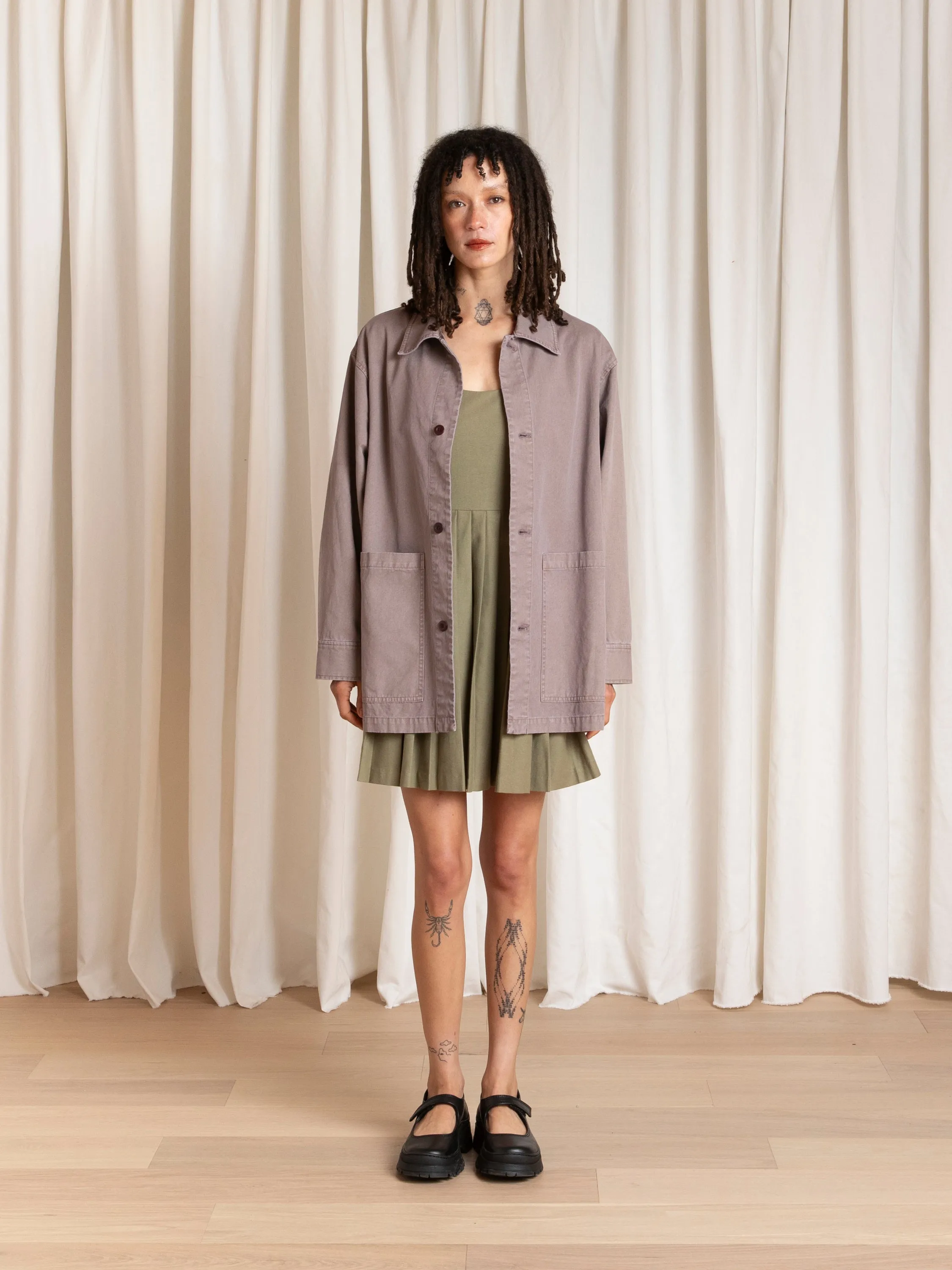 RELAXED CHORE JACKET - MAUVE sold by Ali Golden product image thumbnail 2