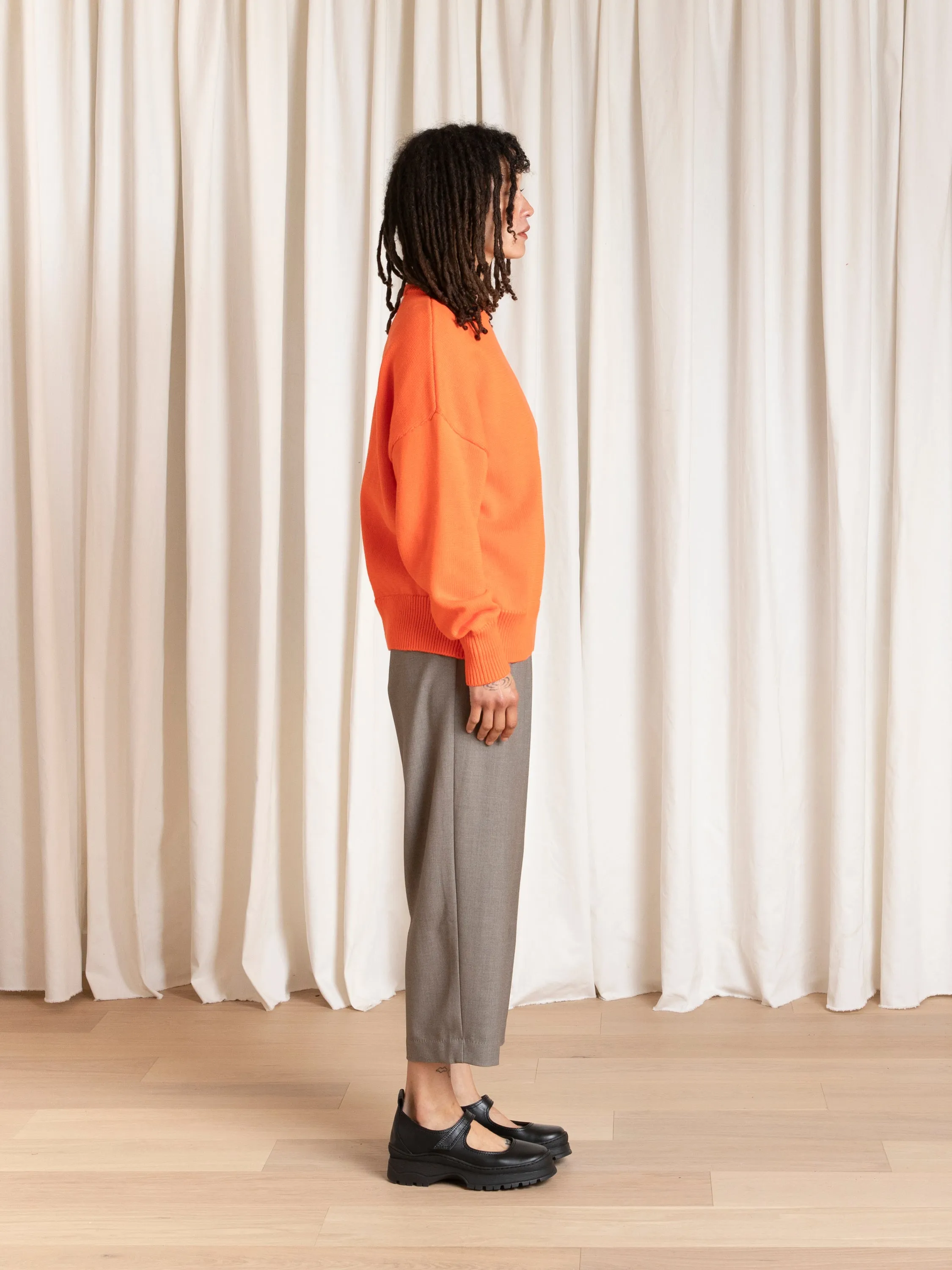 CHUNKY COTTON PULLOVER - NEON ORANGE sold by Ali Golden product image thumbnail 5