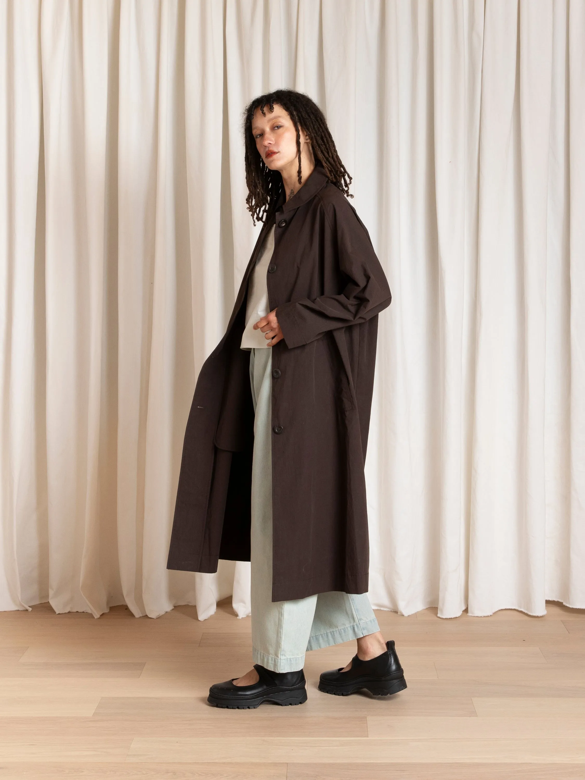 SPRING NEW TRENCH - DARK BROWN sold by Ali Golden product image thumbnail 4