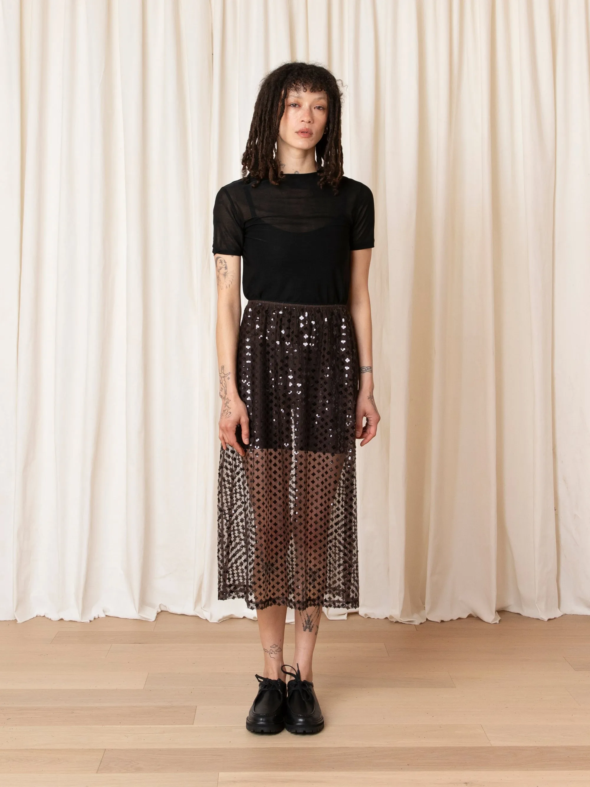 NEW MESH T-SHIRT - BLACK sold by Ali Golden product image thumbnail 2