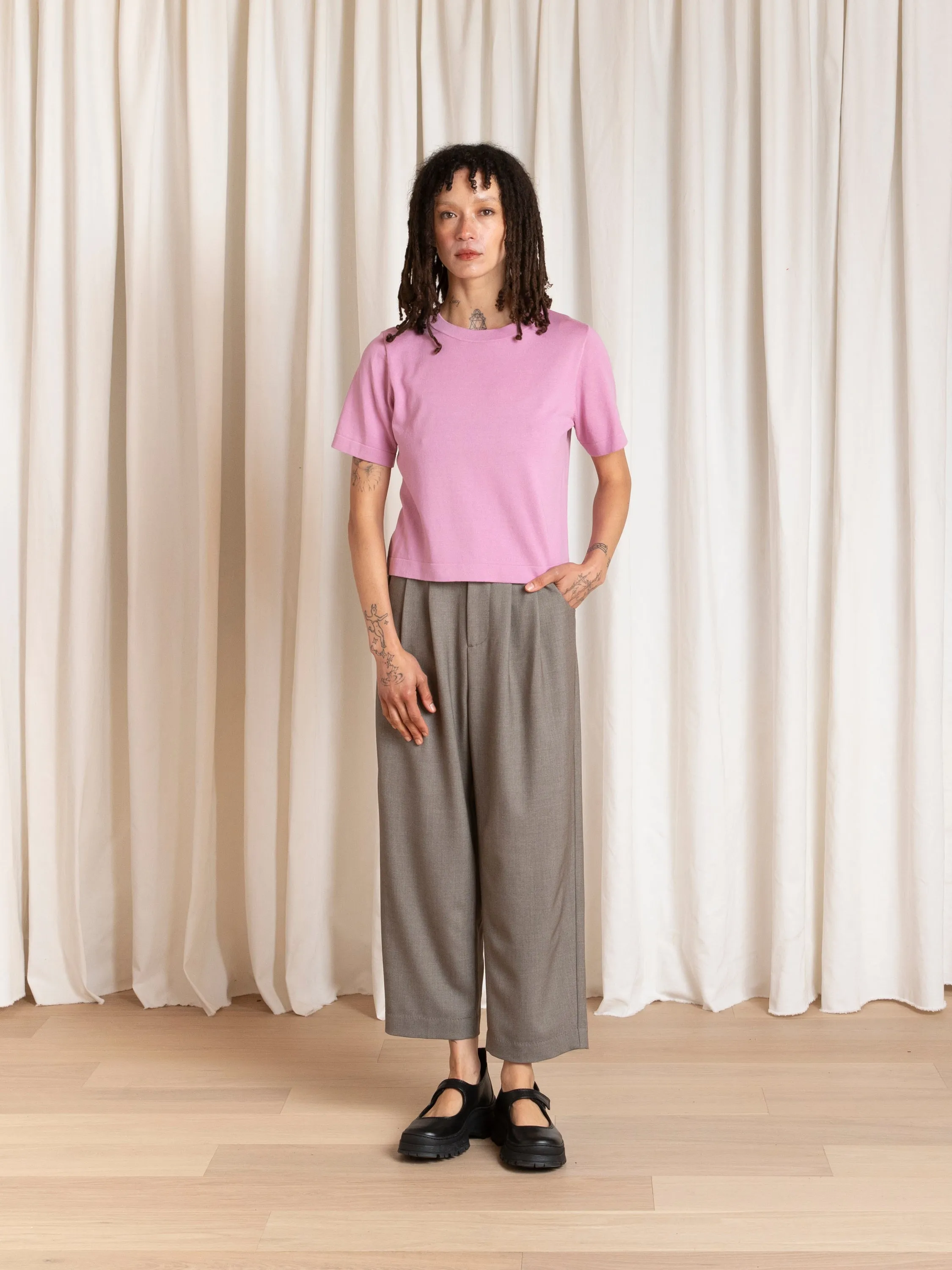 PLEATED PANT - TAUPE sold by Ali Golden product image thumbnail 3