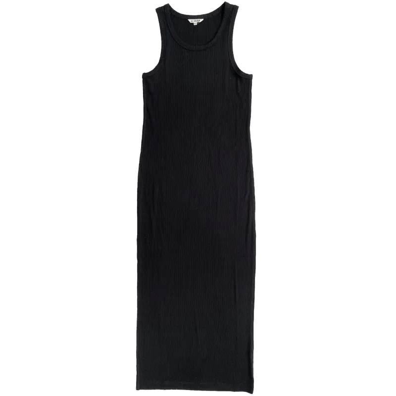 RIBBED DRESS - BLACK made by Ali Golden