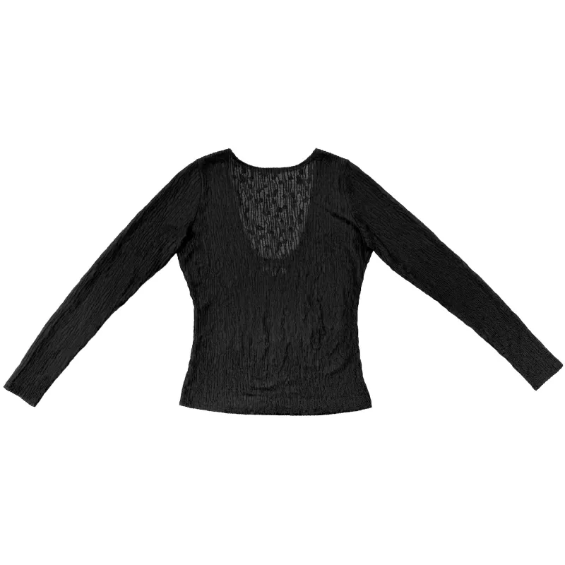 LOW BACK TOP - BLACK FLOWER made by Ali Golden