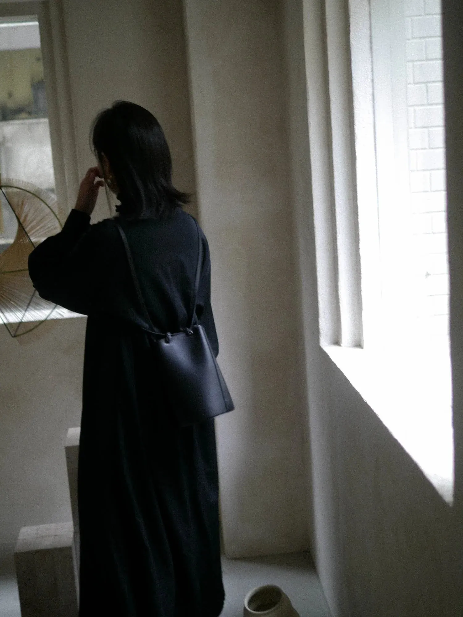 WOVEN TRIANGLE BAG 45 - BLACK sold by Ali Golden product image thumbnail 4