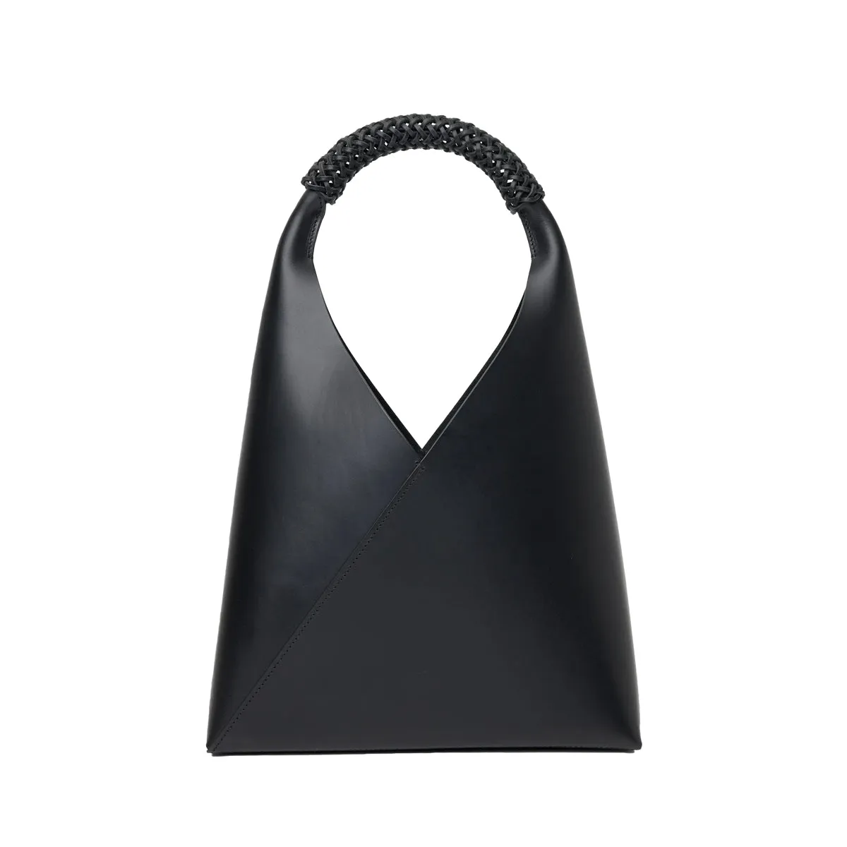 WOVEN TRIANGLE BAG 45 - BLACK sold by Ali Golden