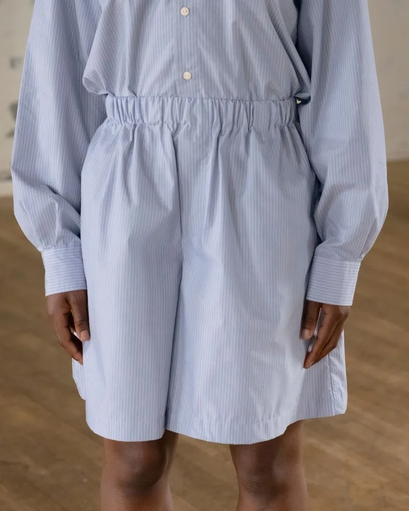 CLAUDE SHORTS - BLUE STRIPE sold by Ali Golden product image thumbnail 3