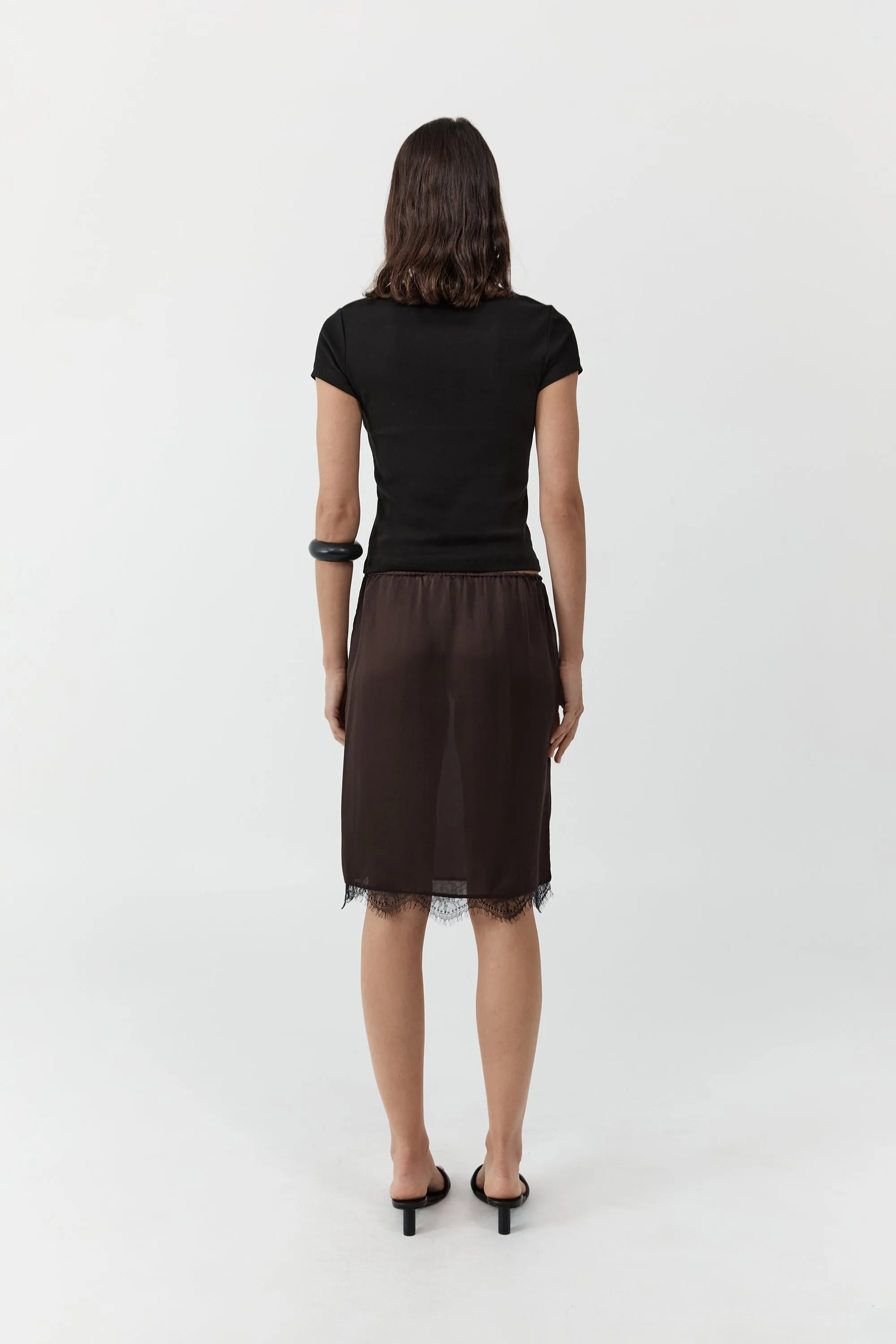 FINE LACE SKIRT - BARK sold by Ali Golden product image thumbnail 4