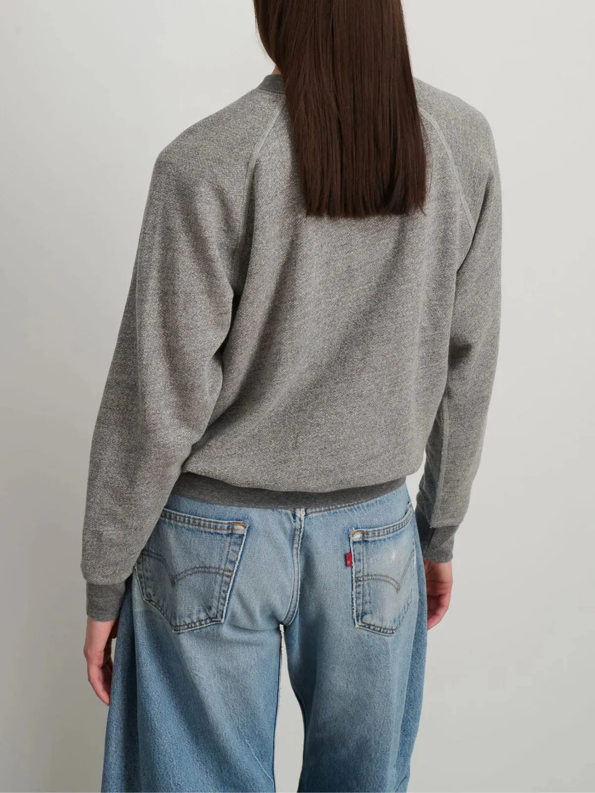 CREWNECK SWEATSHIRT - HEATHER GRAY sold by Ali Golden product image thumbnail 3