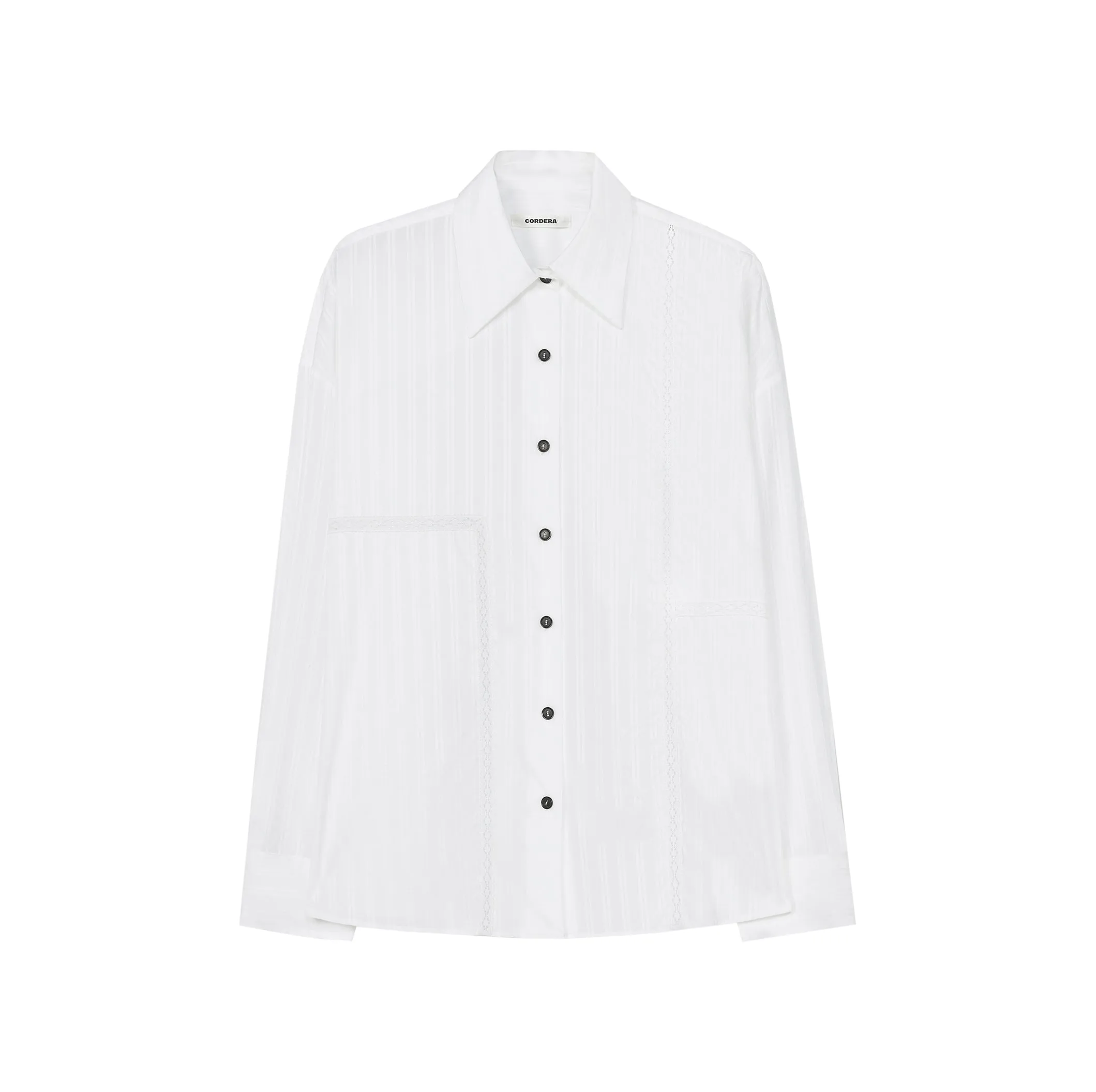 OVERSIZED LACE SHIRT - WHITE sold by Ali Golden