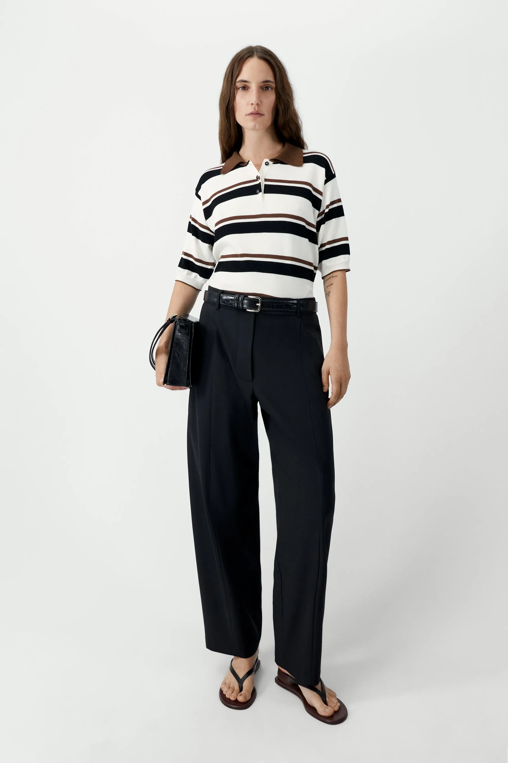 ORGANIC COTTON STRIPED POLO - MULTI sold by Ali Golden product image thumbnail 2