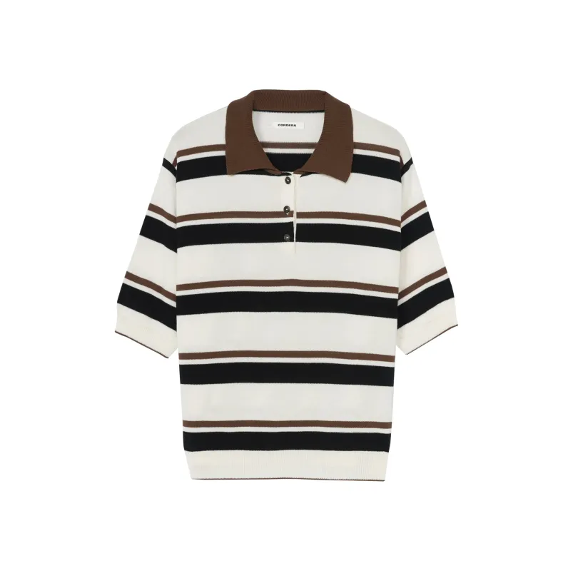 ORGANIC COTTON STRIPED POLO - MULTI made by Cordera