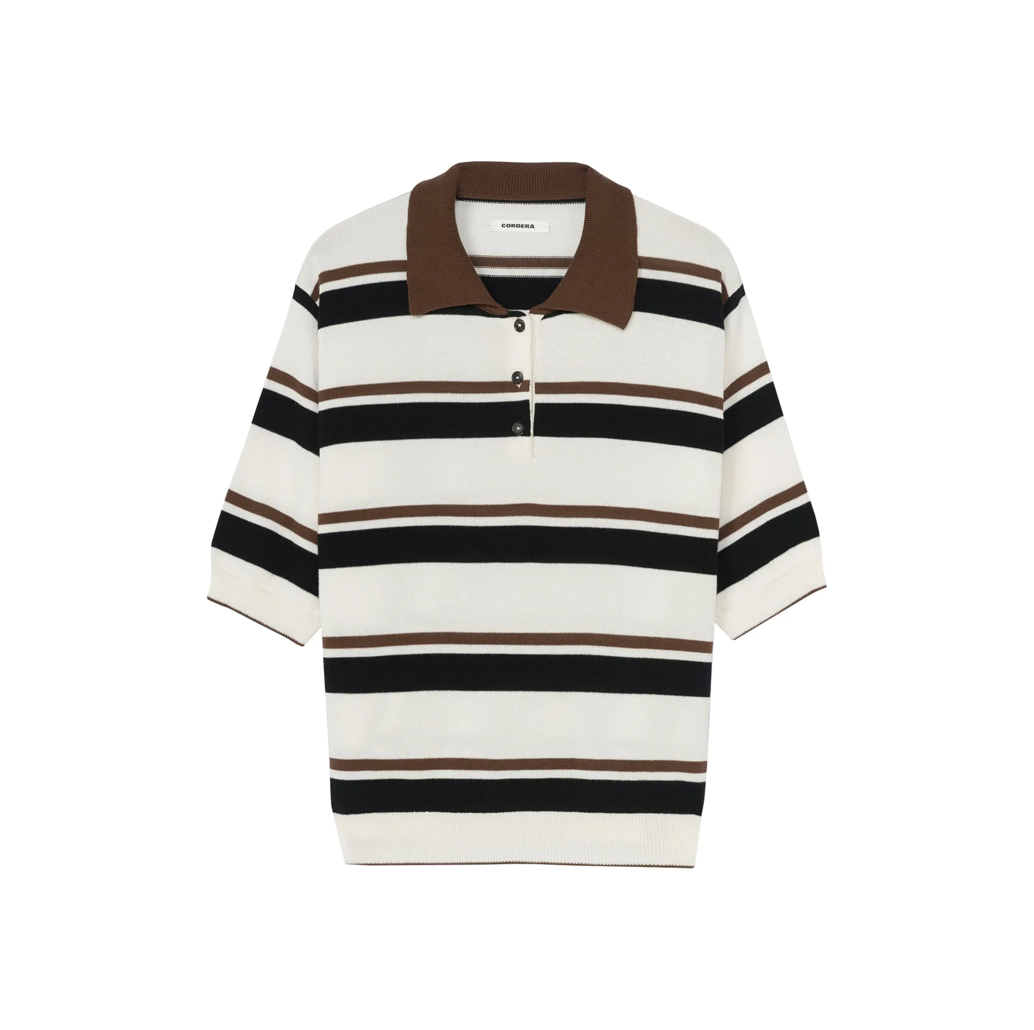 ORGANIC COTTON STRIPED POLO - MULTI sold by Ali Golden