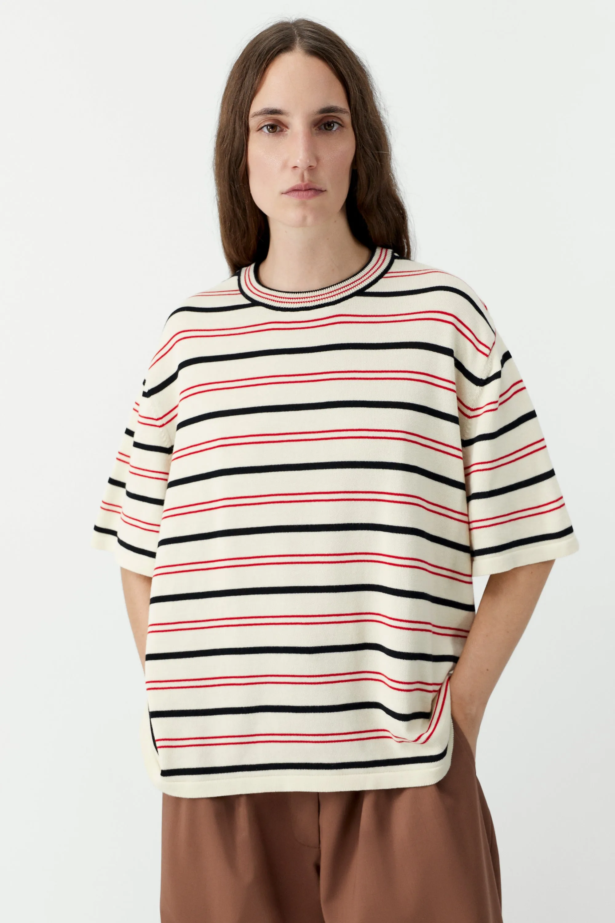 ORGANIC COTTON STRIPED T-SHIRT sold by Ali Golden product image thumbnail 3