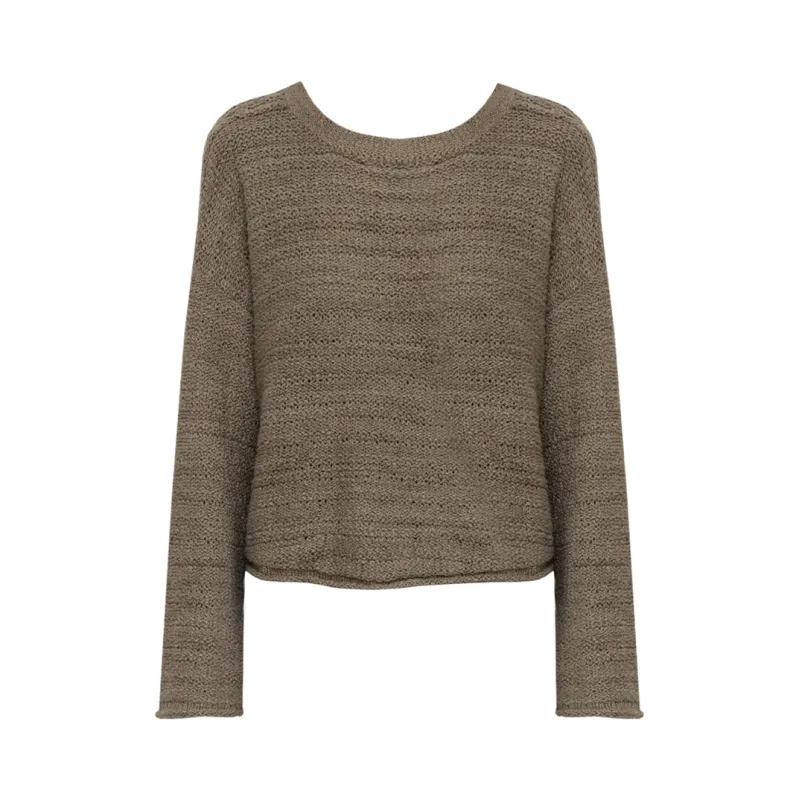 LOOSE PULLOVER - MOSS made by Wol Hide