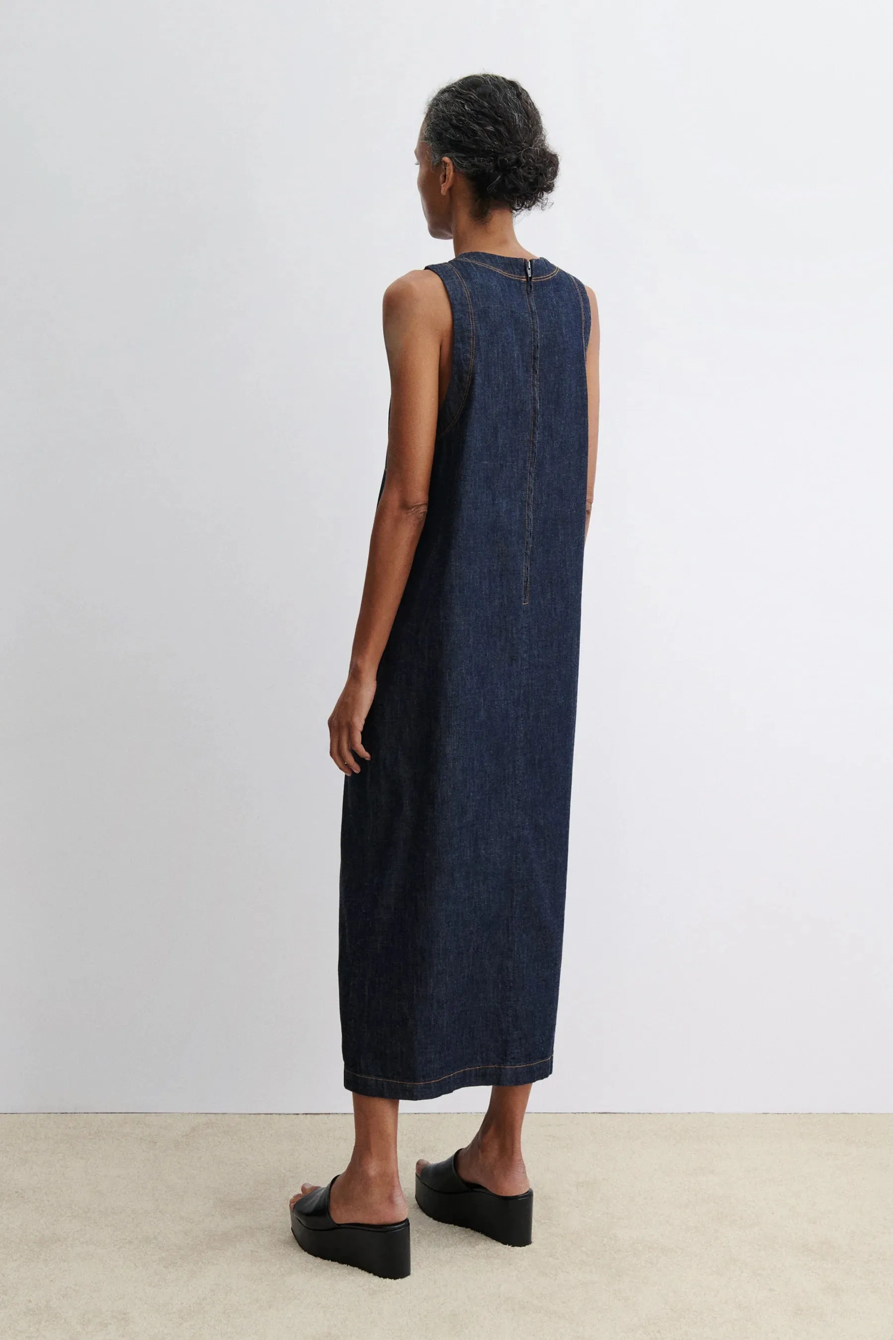 BALDAN DRESS - VISTA RAW WASH - INDIGO sold by Ali Golden product image thumbnail 4