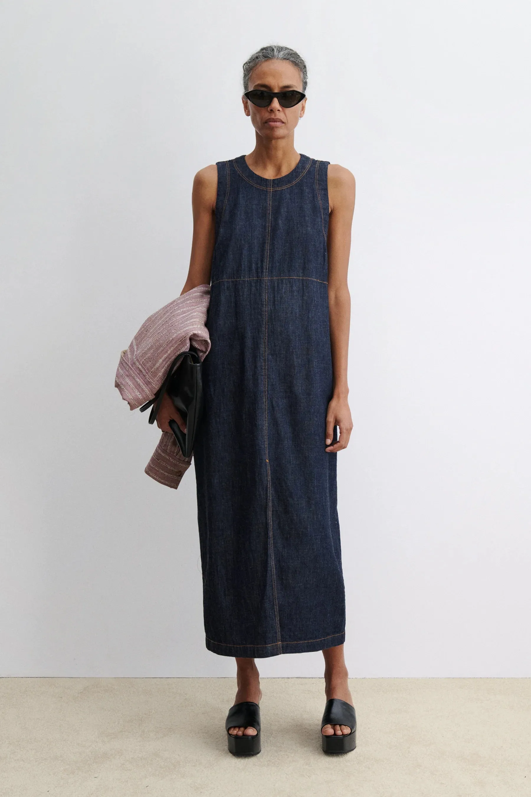 BALDAN DRESS - VISTA RAW WASH - INDIGO sold by Ali Golden product image thumbnail 2