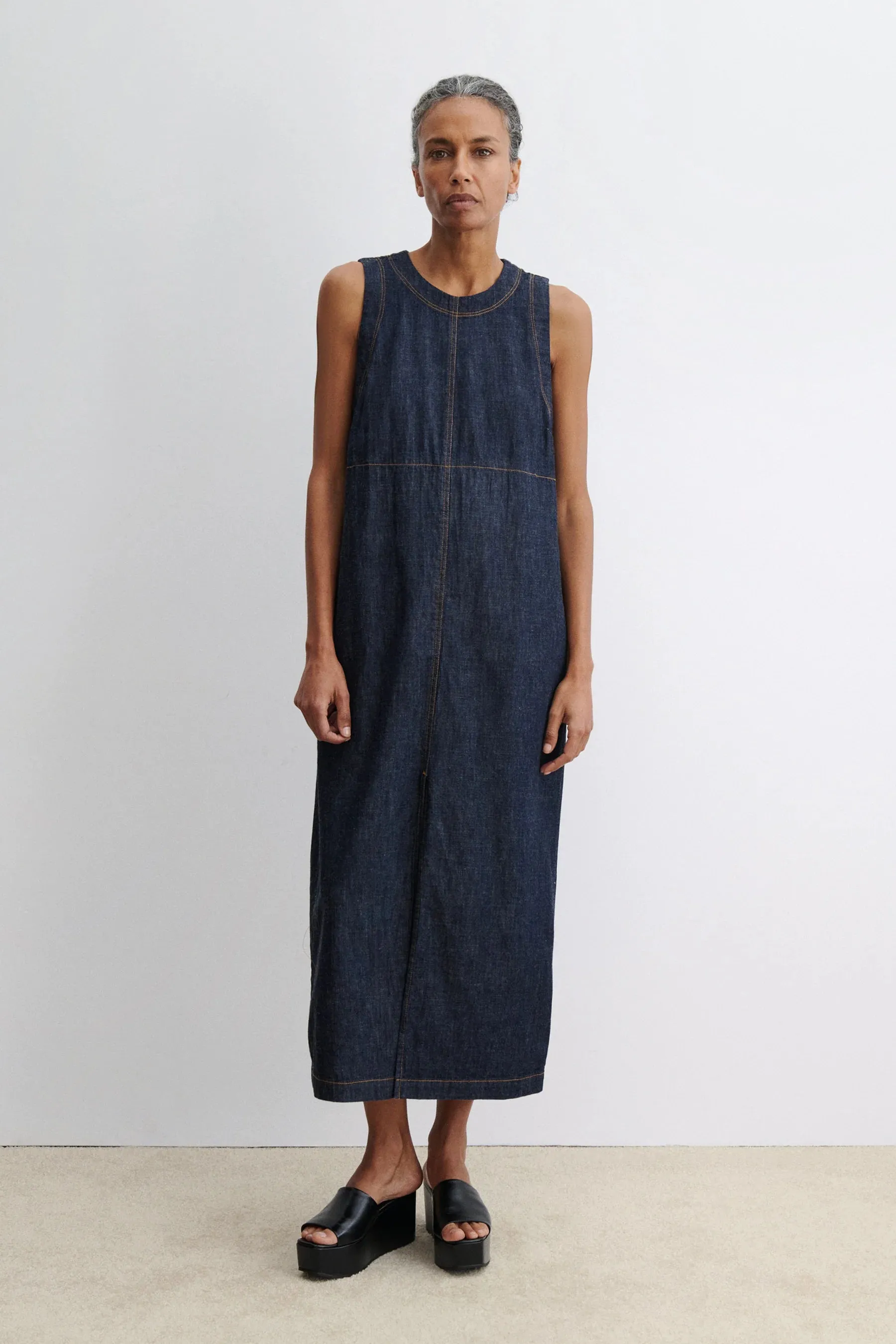 BALDAN DRESS - VISTA RAW WASH - INDIGO sold by Ali Golden product image thumbnail 3